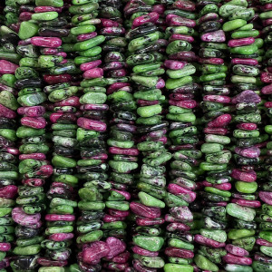 Collier Rubis Zoïsite baroque – 42 cm – Lot de 10 pièces