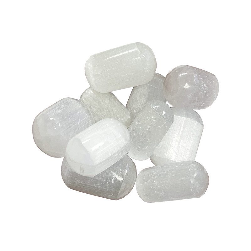 Cylindre selenite - lot de 10 pièces