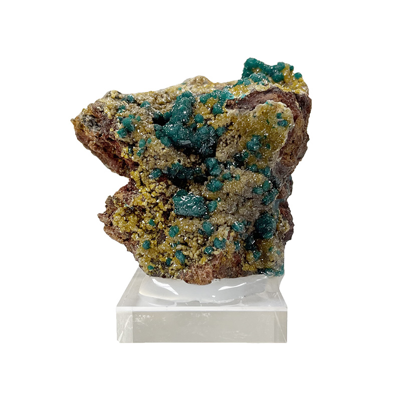 Dioptase et Mimétite - Congo - Pièce unique - DIOPC350