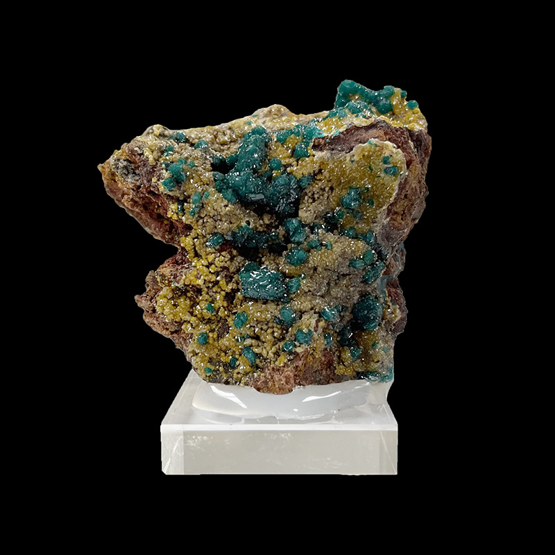 Dioptase et Mimétite - Congo - Pièce unique - DIOPC350