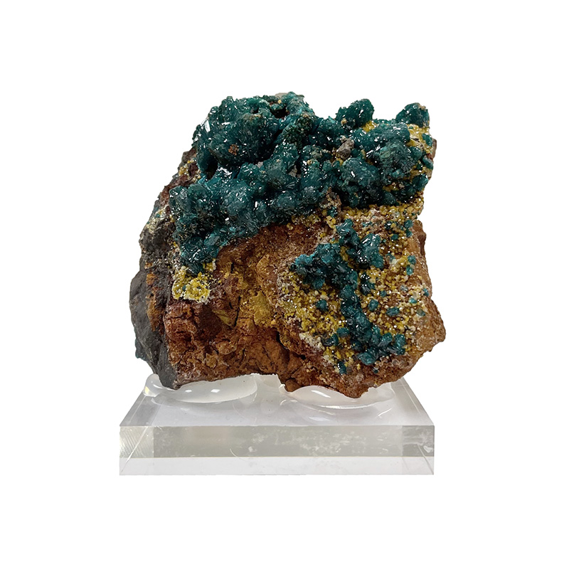 Dioptase et Mimétite - Congo - Pièce unique - DIOPC400