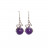 Boucles d'oreilles amethyste ou lapis argent 0.925