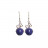 Boucles d'oreilles amethyste ou lapis argent 0.925