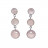 Boucles d'oreilles argent rhodié cabochons