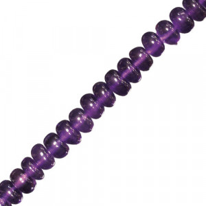 Fil améthyste extra pastille 6 à 7mm