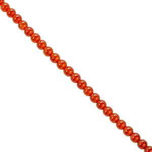 Fil de Perles Cornaline 4 mm