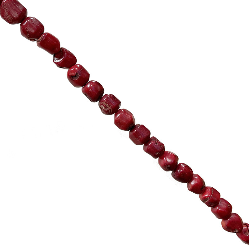 Fils Bambou de mer teinté rouge - Tronçons - 45 cm