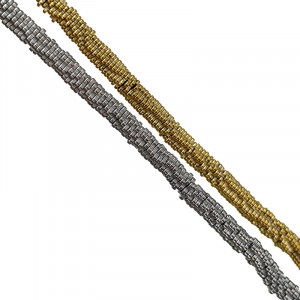 Fil Hématite Galvanisée 40 cm – Perles Fleur