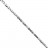 Fil Hématite Galvanisée Argentée 40 cm – Perles Carrées Tronquées