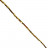 Fil Hématite Galvanisée Dorée 40 cm – Perles Carrées Arrondies