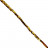 Fil Hématite Galvanisée Dorée 40 cm – Perles Carrées Arrondies