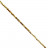 Fil Hématite Galvanisée Dorée 40 cm – Perles Carrées Tronquées