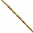 Fil Hématite Galvanisée Dorée 40 cm – Perles Carrées Tronquées