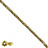 Fil Hématite Galvanisée Dorée 40 cm – Perles Triangulaires