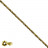 Fil Hématite Galvanisée Dorée 40 cm – Perles Triangulaires