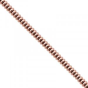 Fil Hématite Galvanisée Rose Gold - 40 cm – Perles Disque