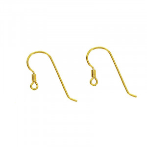 Boucles d'oreilles plaqué or 3 microns - 10 pièces