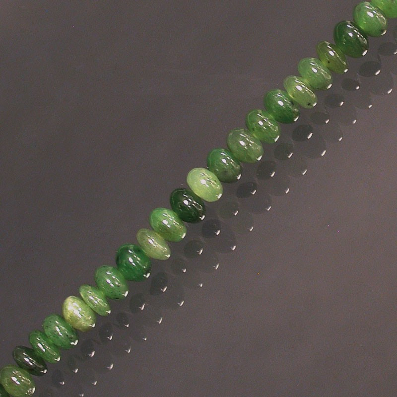 Fil jade pastille 6x4mm