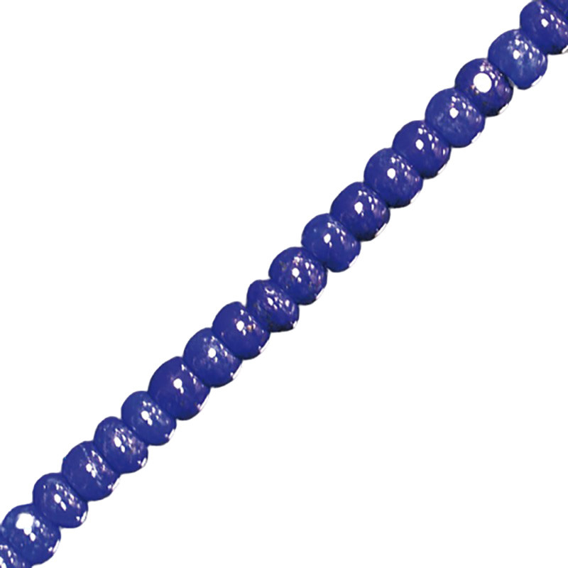 Fil lapis lazuli pastille 6x4mm