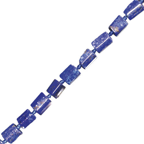 Fil lapis lazuli tube 8x7mm