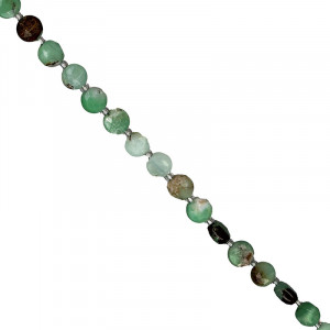 Fil Pastilles Facettée Chrysoprase - 38 cm - La pièce