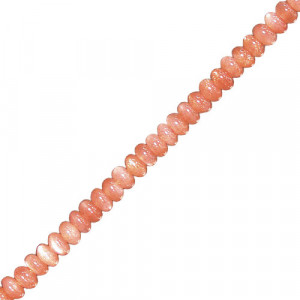Fil pierre de soleil pastille 6x4mm