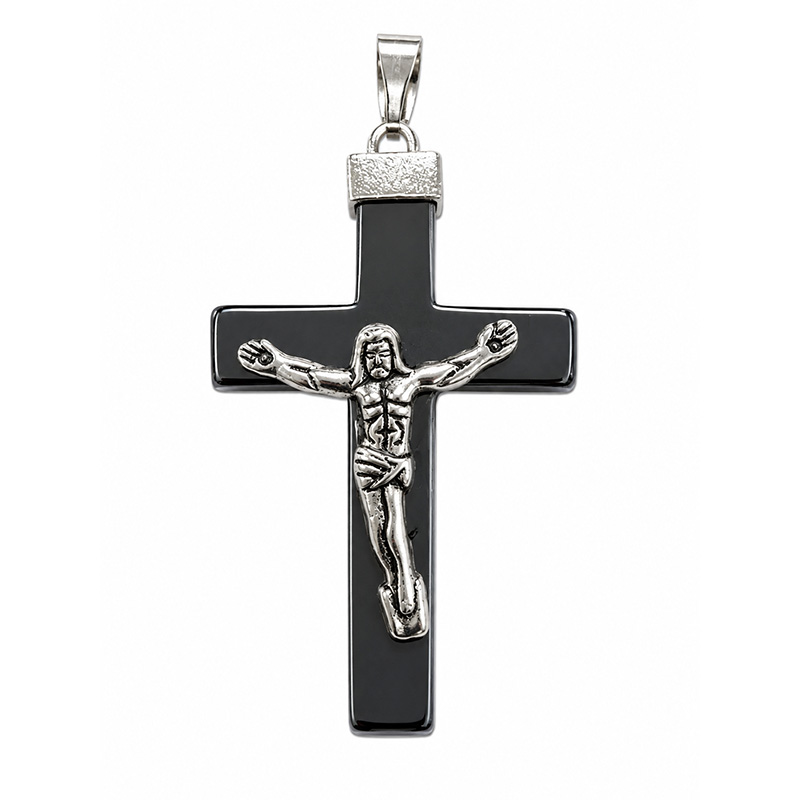 Pendentif Croix Hématite 10 Pcs