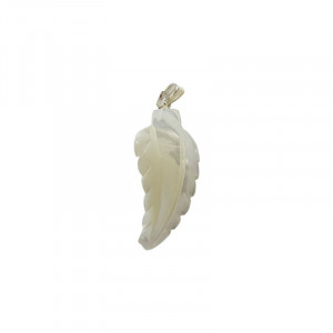 Pendentif feuille Nacre 10 pces