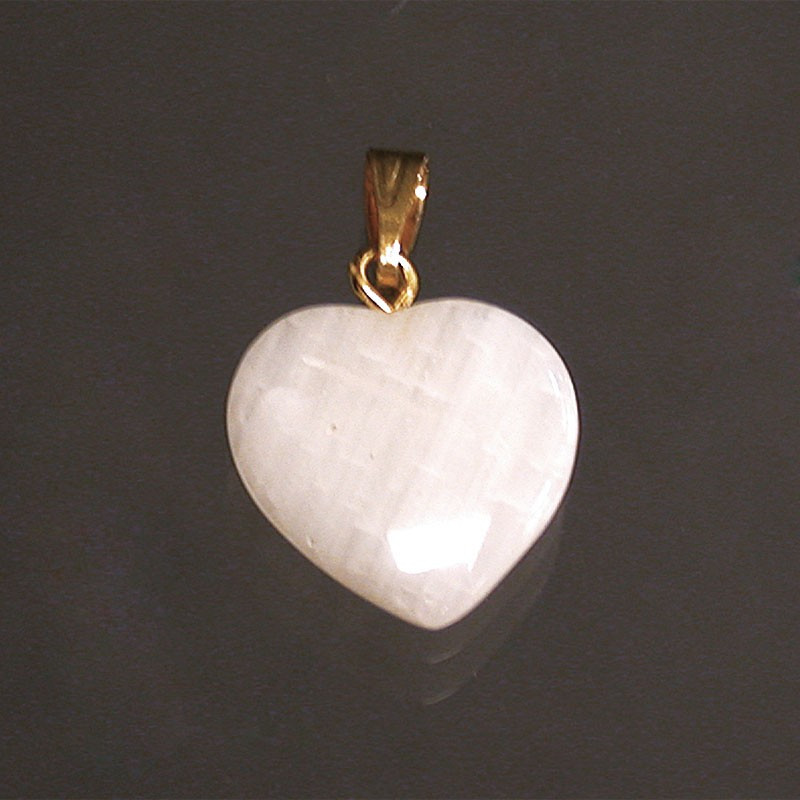 Pendentif coeur aragonite 10 pièces