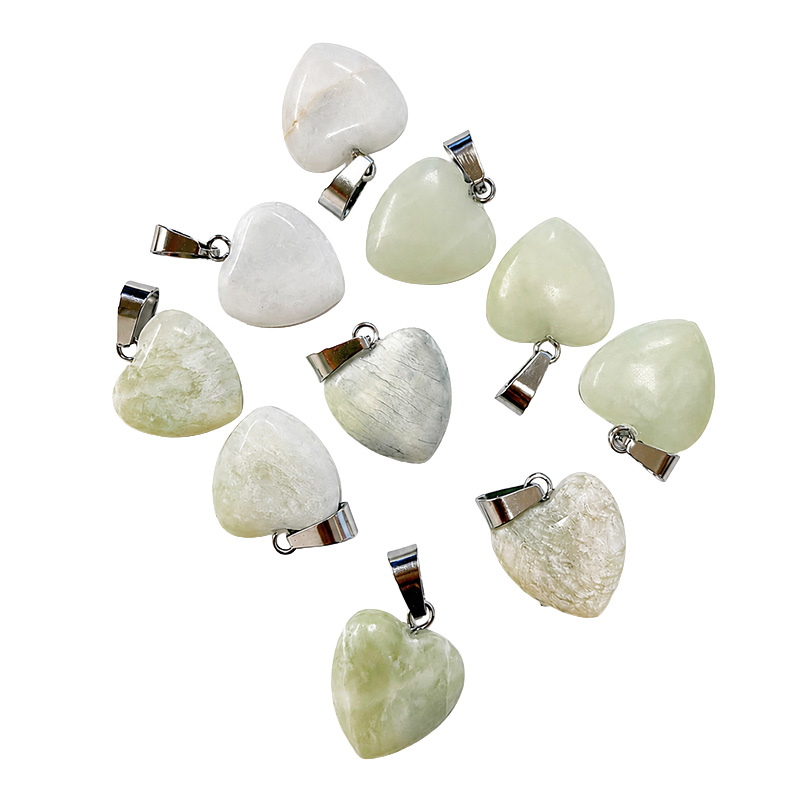 Pendentif Coeur New Jade 10 pces