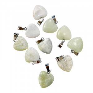 Pendentif Coeur New Jade 10 pces