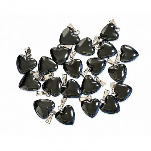 Pendentifs Coeurs Hématite - 20 pces