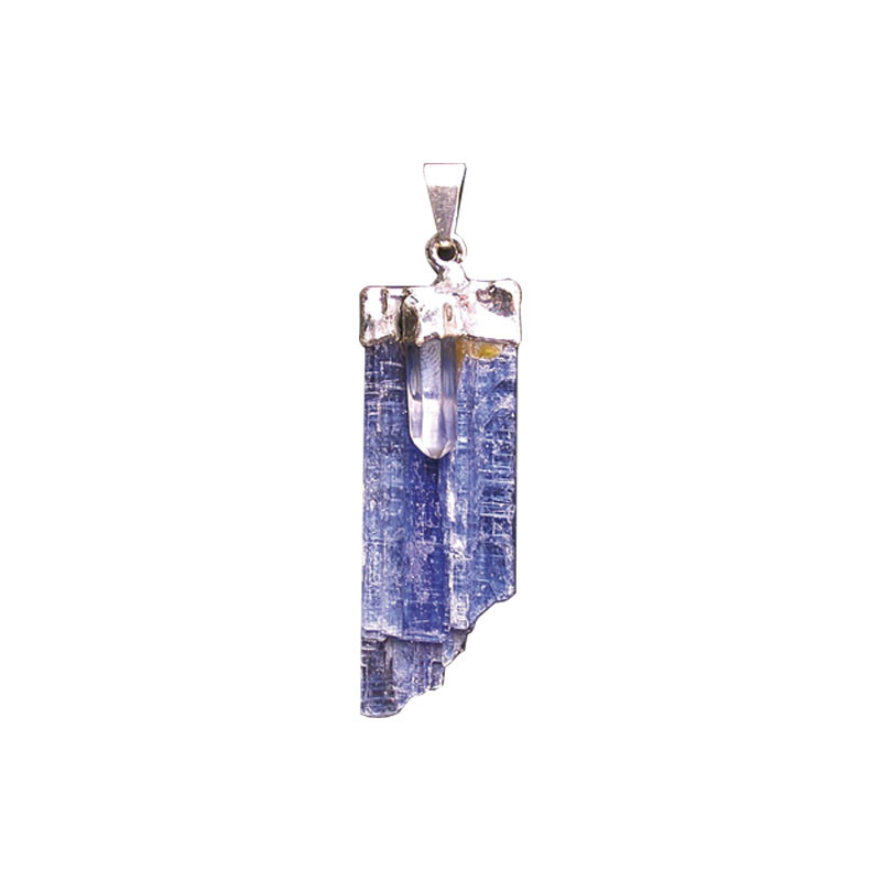 Pendentif  cyanite et pierre