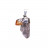 Pendentif  double cristal