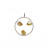 Pendentif - anneau - 3 pointes - la pièce