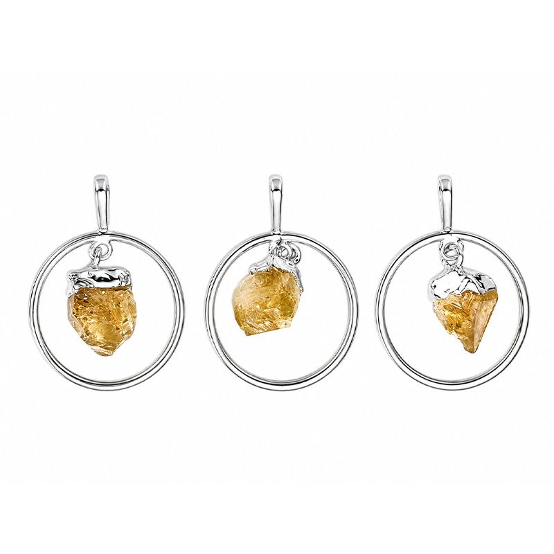 Pendentif anneau cristal pendant lot de 3