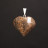 Pendentif coeur bronzite lot 10 pcs