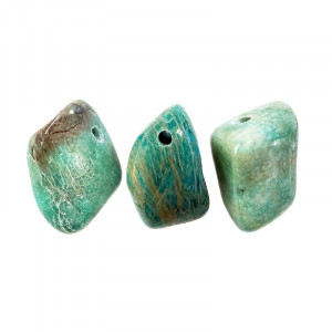 Pendentif percé amazonite lot de 3