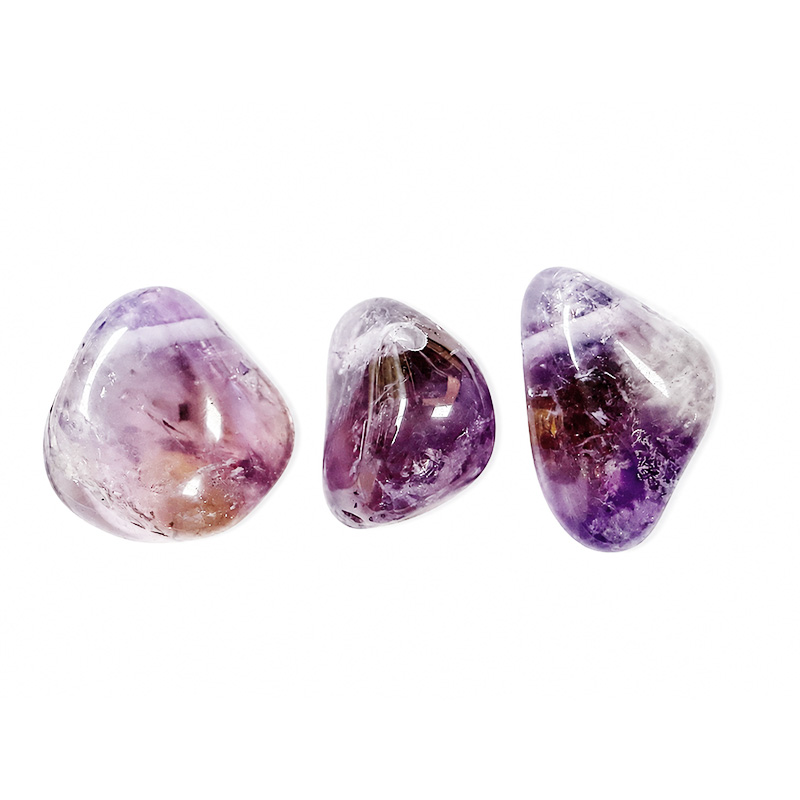 Pendentif percé en Amétrine – Lot de 3 pièces