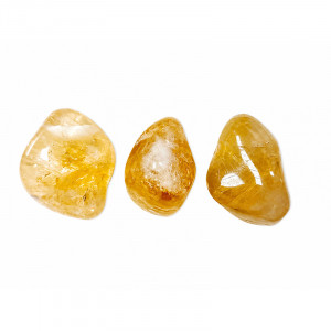 Pendentif percé Améthyste chauffée (citrine) lot de 3