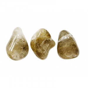 Pendentif percé quartz à rutile lot de 3