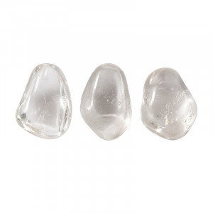 Pendentif percé cristal de roche extra lot de 3