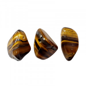 Pendentif percé oeil de tigre lot de 3