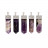 Pendentif pointe polie en pierre naturelle – Lot de 5 pièces