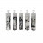 Pendentif pointe polie en pierre naturelle – Lot de 5 pièces