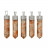 Pendentif pointe polie en pierre naturelle – Lot de 5 pièces