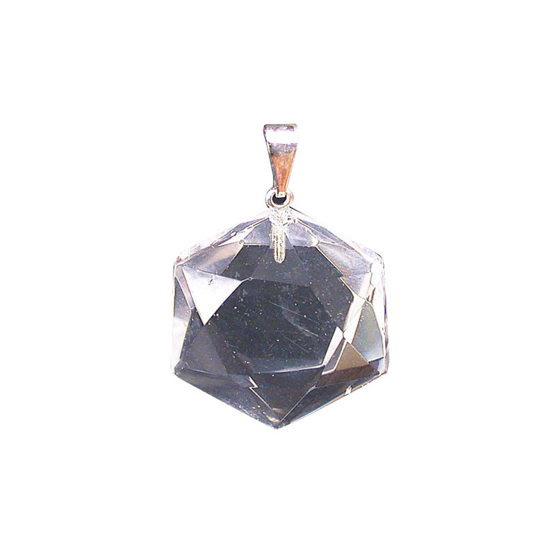 Pendentif Hexagone cristal de roche