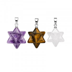 Pendentif mercaba différentes matières
