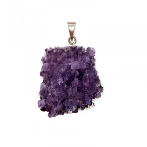 Pendentif Plaque d'Améthyste