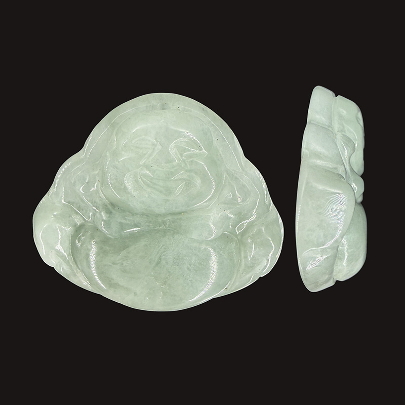 Bouddha en Jade de Birmanie Percé  - La pièce